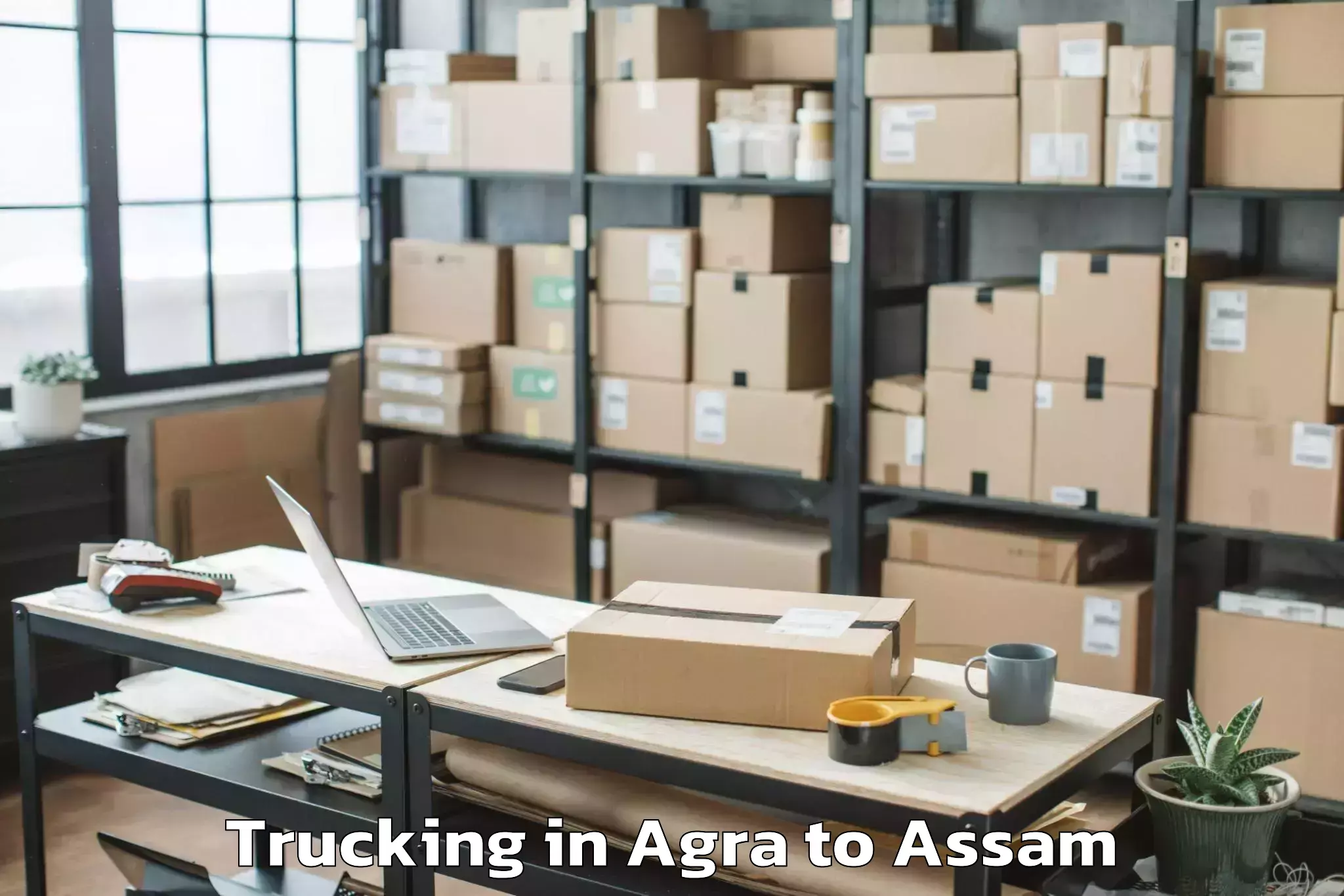 Book Agra to Barpeta Trucking Online